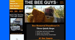 Desktop Screenshot of pasadenabeeguys.com