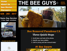 Tablet Screenshot of pasadenabeeguys.com